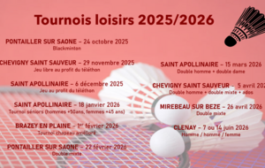PLANNING DES TOURNOIS 2025/2026