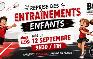 Reprise entrainements kids