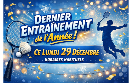 Dernier entraînement de l’année !